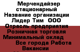 Мерчендайзер стационарный › Название организации ­ Лидер Тим, ООО › Отрасль предприятия ­ Розничная торговля › Минимальный оклад ­ 15 000 - Все города Работа » Вакансии   . Мурманская обл.,Оленегорск г.